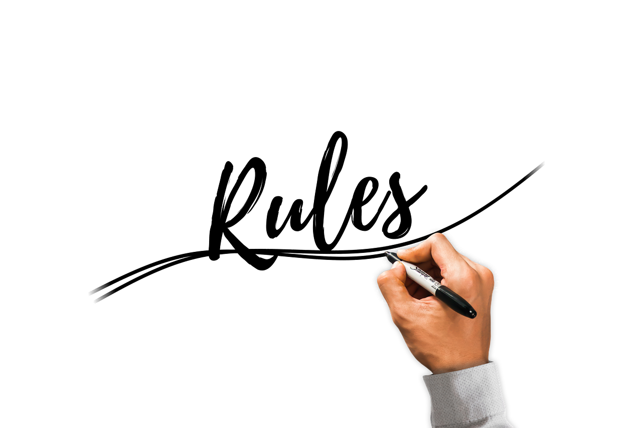 hand, write, rule